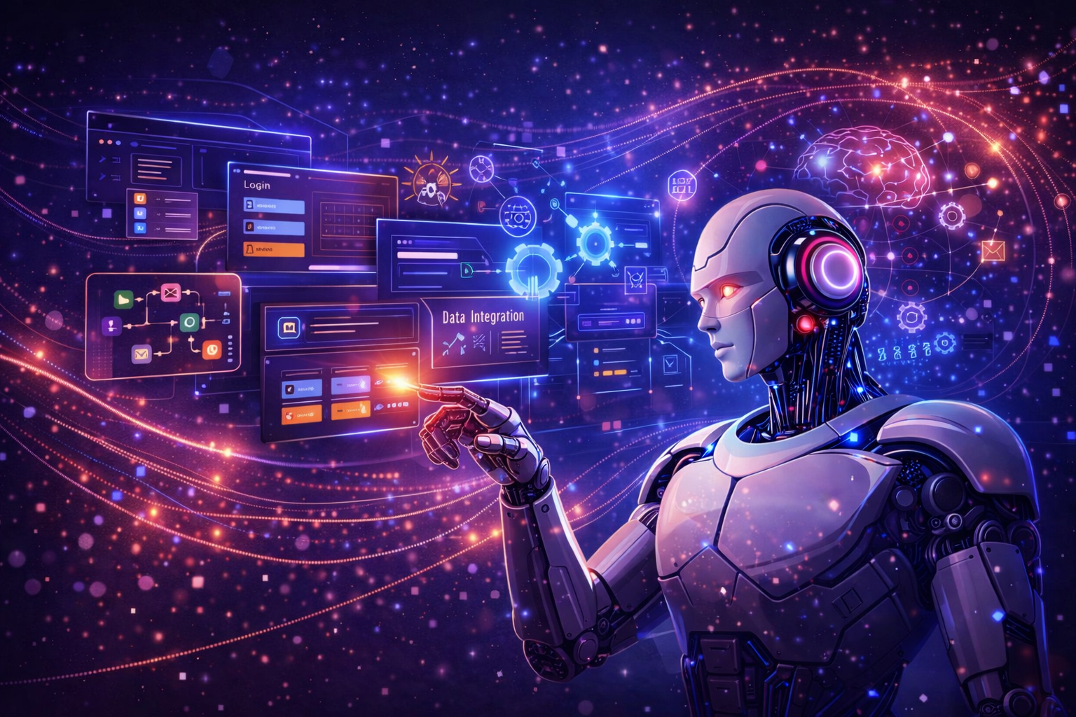 Jenrix AI CRM and automation platform visual